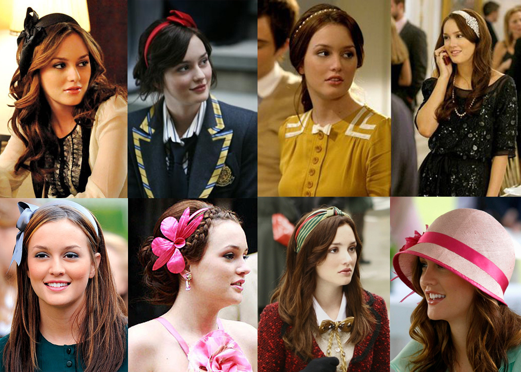 Blair Waldorf wearing a jeweled headband